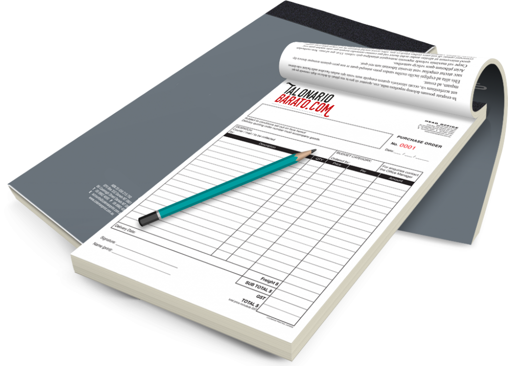 Talonario Autocopiativo Barato Talonario barato